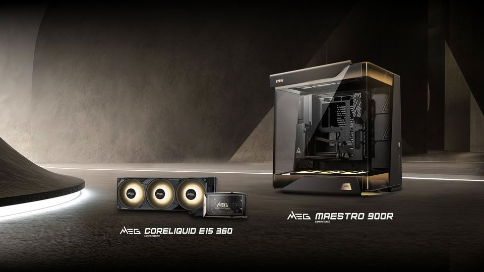 (PR) MSI Introduces the MEG MAESTRO 900R Case and MEG CORELIQUID E15 360 Liquid Cooler